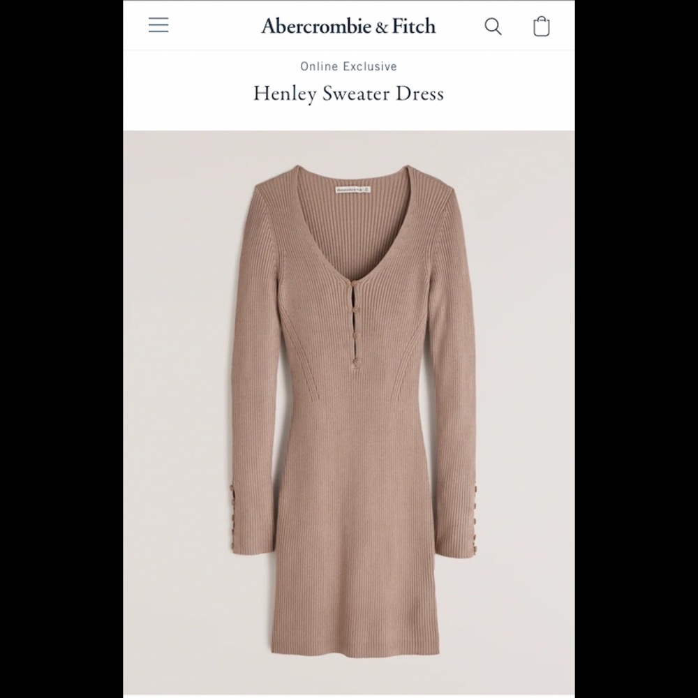Abercrombie Henley Sweater Dress